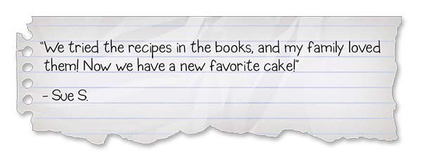Wimpy Steve-Companion Book Activities Review 2: "We tried the recipes in the books, and my family loved them! Now we have a new favorite cake!" - Sue S.